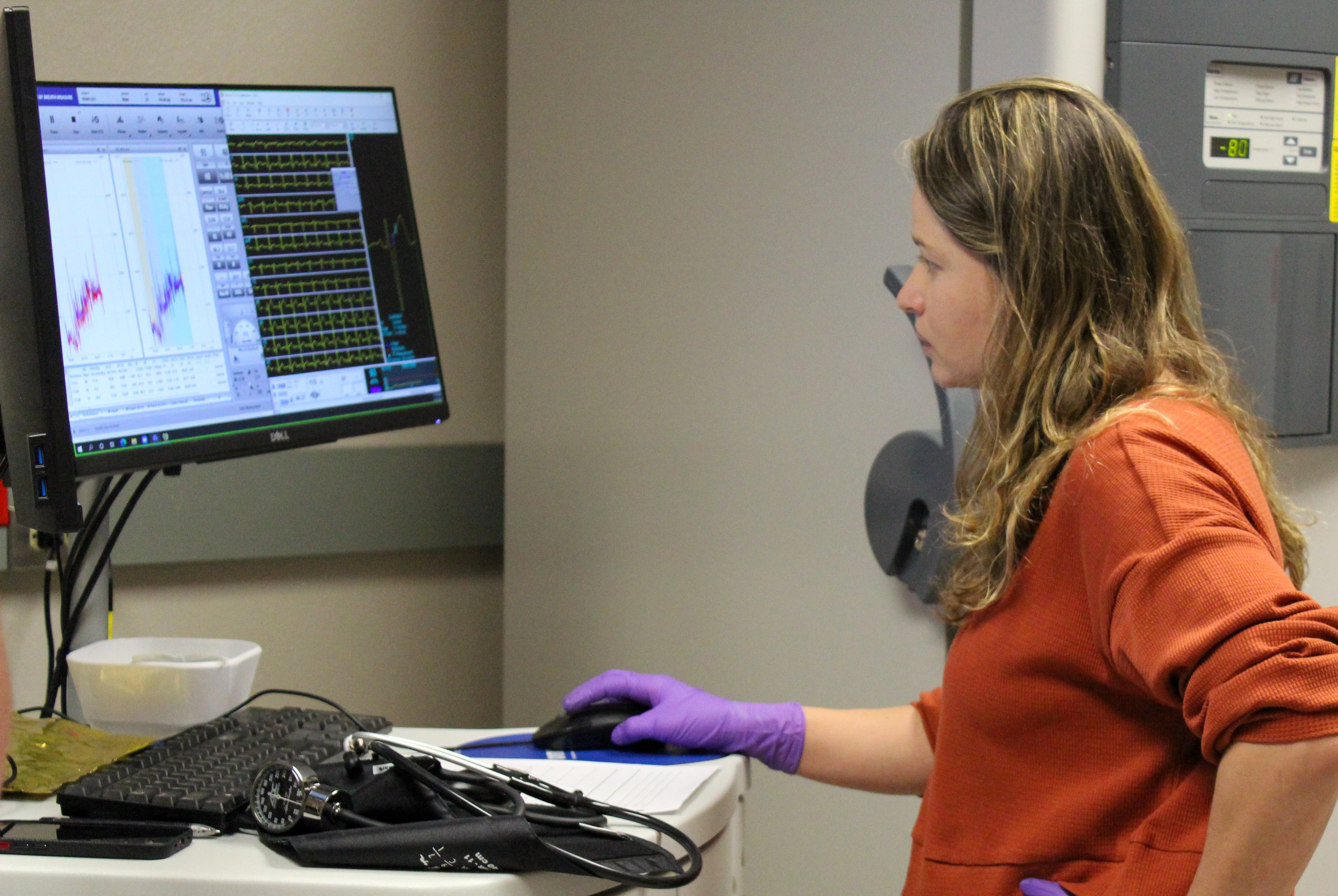 Person using lab software